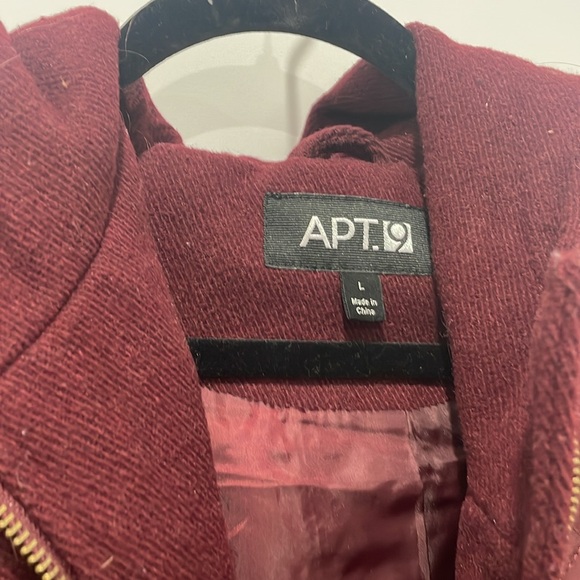 Burgundy Coat - Picture 3 of 3